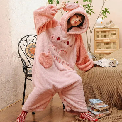 Heart Bunny Kigurumi Onesie