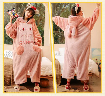 Heart Bunny Kigurumi Onesie