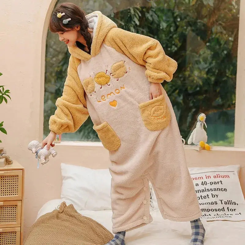 Kawaii Lemon Kigurumi Onesie