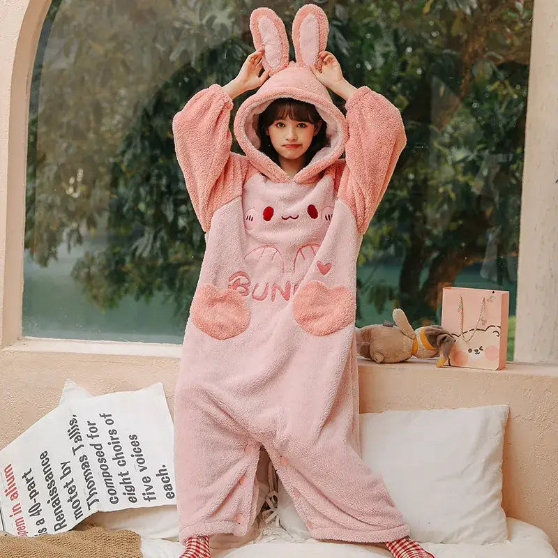 Heart Bunny Kigurumi Onesie