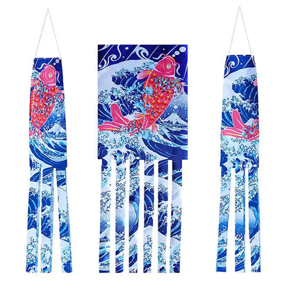 Kanagawa Wave Fish Koinobori