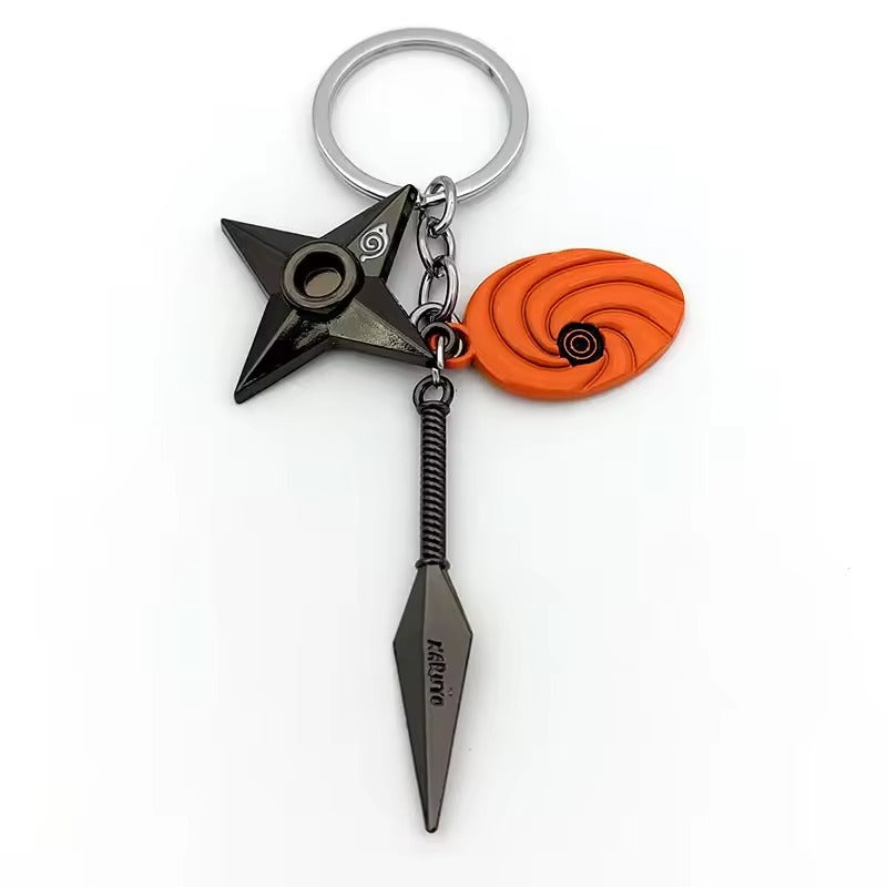 Obito Kunai Shuriken Keychain