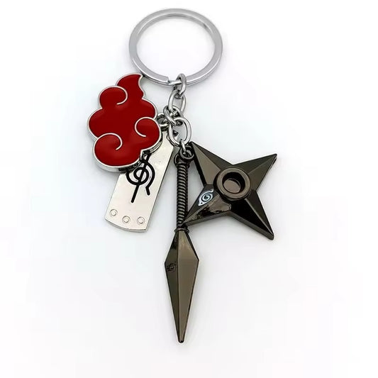 Akatsuki Kunai Shuriken Keychain