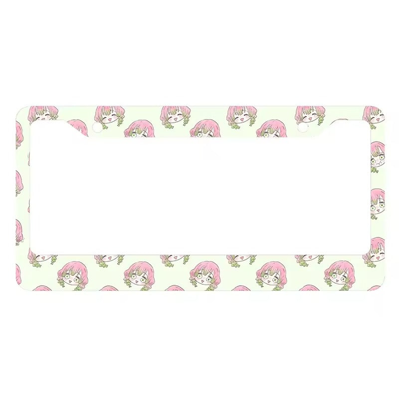 Cute Mitsuri Anime License Plate Frame