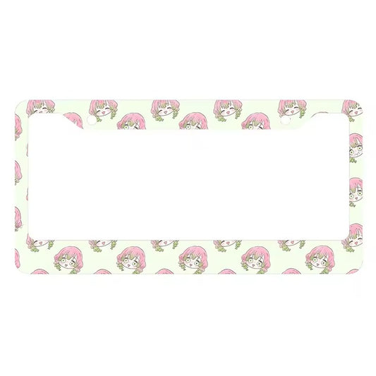 Cute Mitsuri Anime License Plate Frame