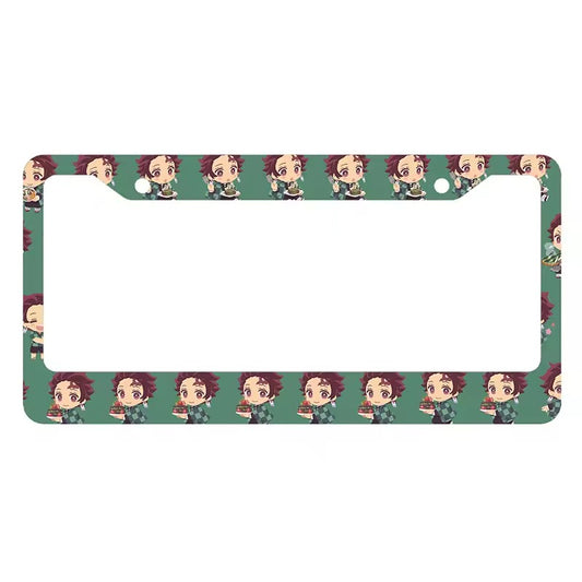 Cute Tanjiro Anime License Plate Frame