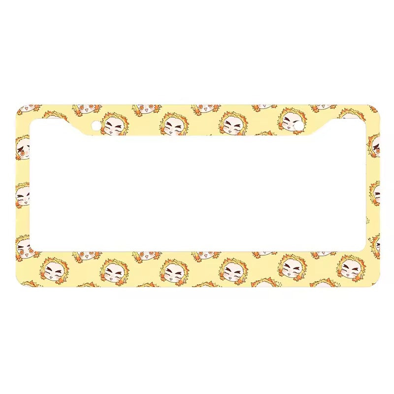 Cute Rengoku Anime License Plate Frame