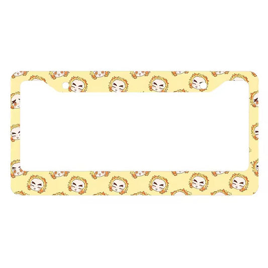 Cute Rengoku Anime License Plate Frame