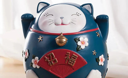 Blue Neko Ball Lucky Cat