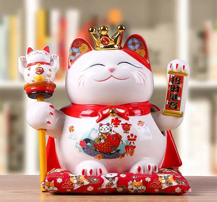 Chat porte-bonheur Royal Neko