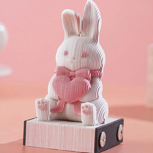 Bloc-notes 3D Kawaii Bunny Omoshiroi