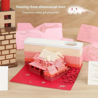 Sakura Home 3D Memo Pad Omoshiroi