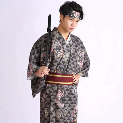 Dragon Diamond Wagara Men Kimono