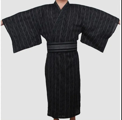 Black Traditional Men’s Yukata