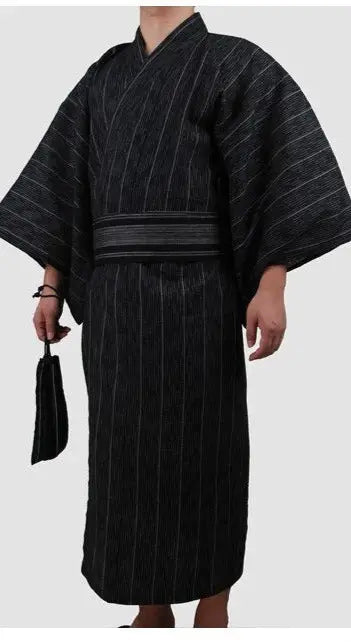 Black Traditional Men’s Yukata