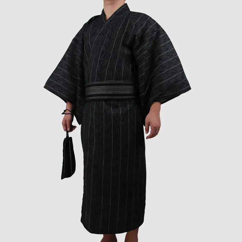 Yukata maschile tradizionale nero