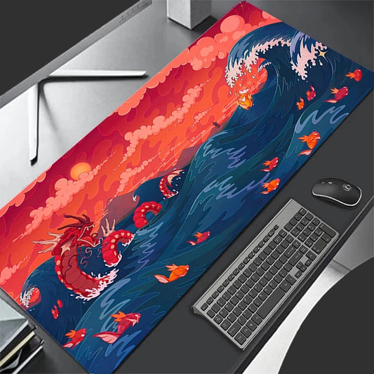 Gyarados Sunset Anime Mouse Pad