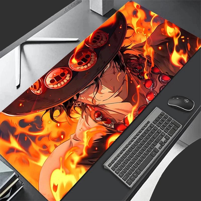 Ace Fire Anime Mouse Pad