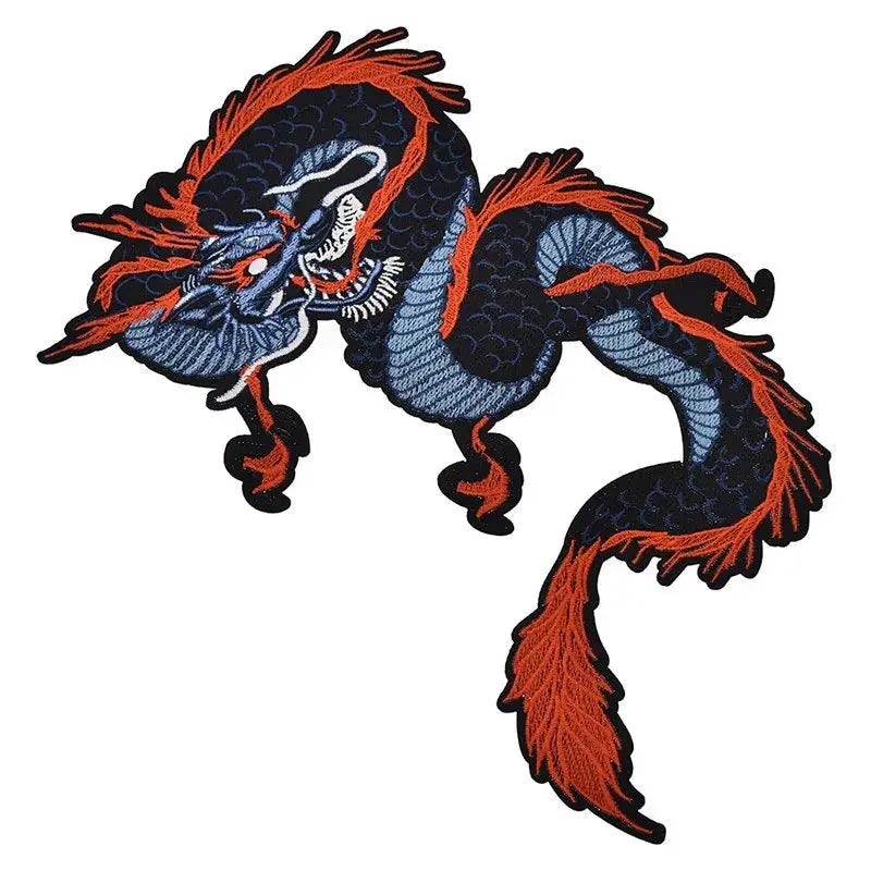 Navy Dragon Patch