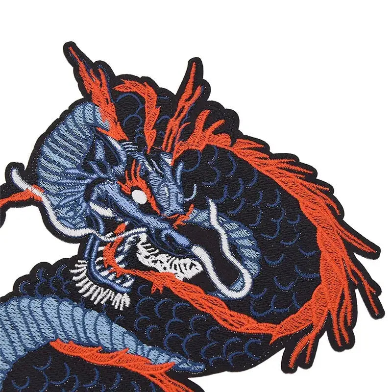 Navy Dragon Patch