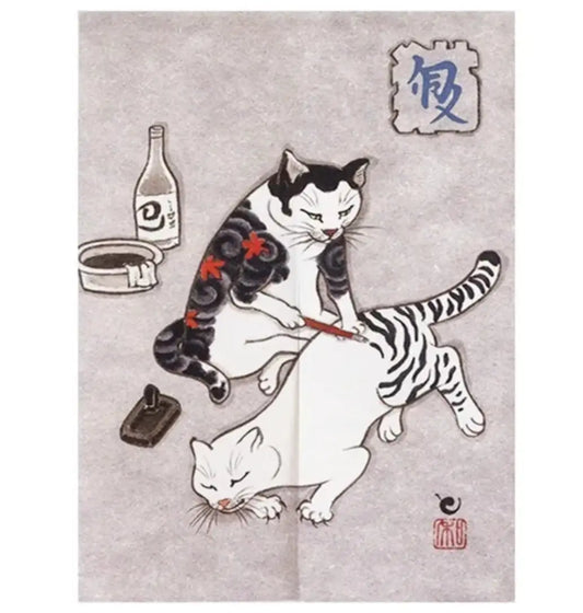 Artista del tatuaje del gato Noren