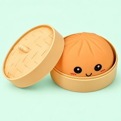 Orange Pastel Dumpling Squishy, additional product view 1