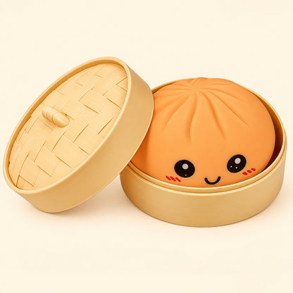 Orange Pastel Dumpling Squishy, additional product view 4