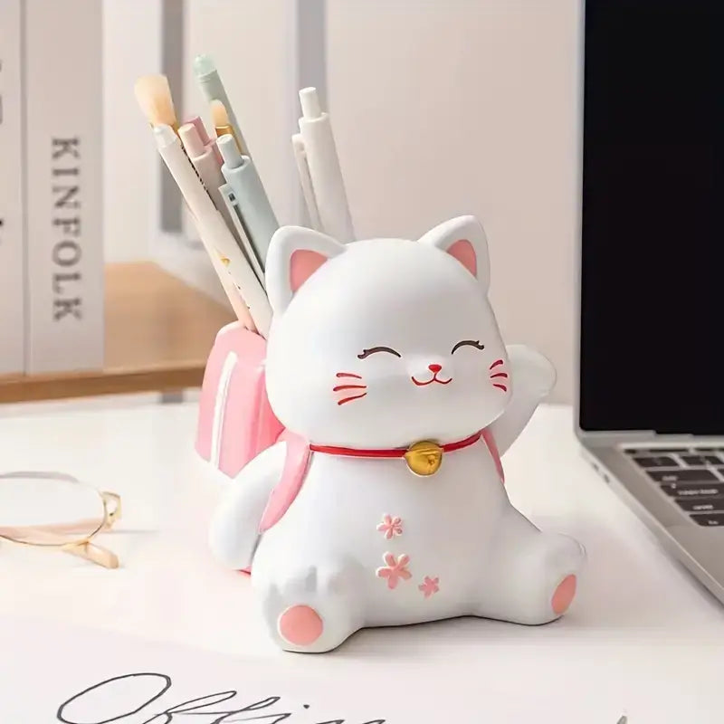 Lucky Neko Cat Pen Holder