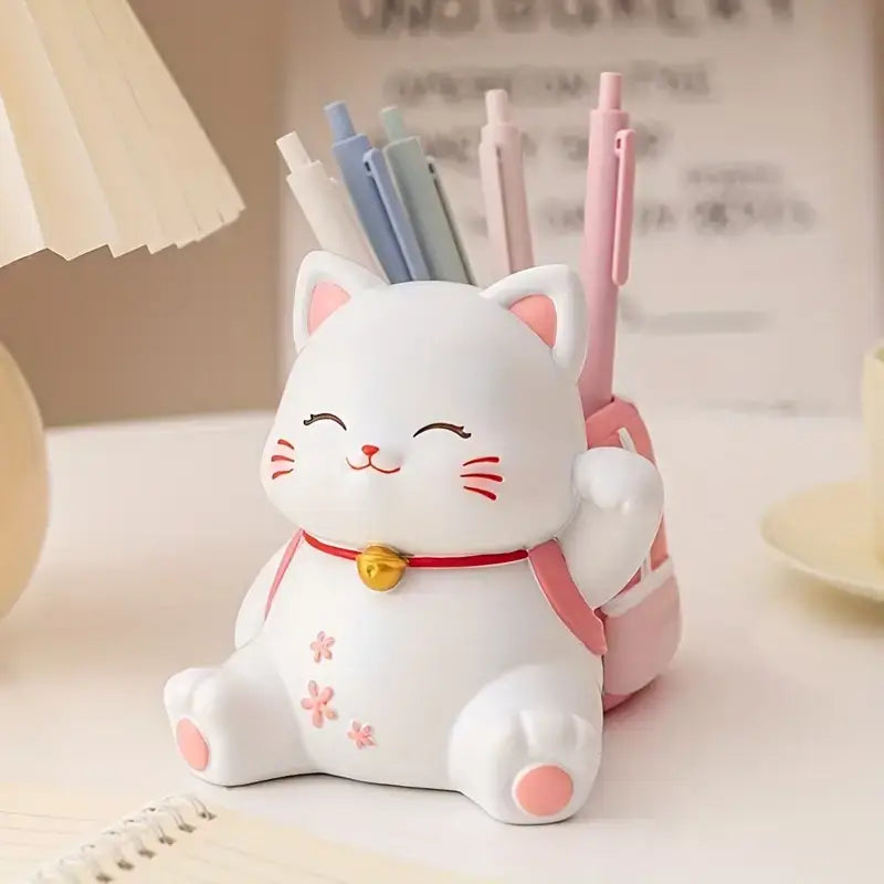 Lucky Neko Cat Pen Holder