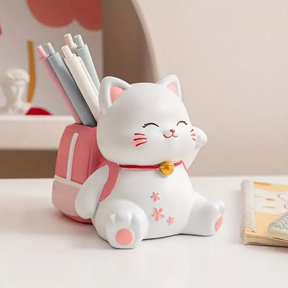 Lucky Neko Cat Pen Holder