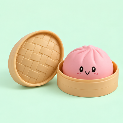 Pink Pastel Dumpling Squishy, additional product view 1