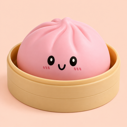 Pink Pastel Dumpling Squishy, additional product view 2