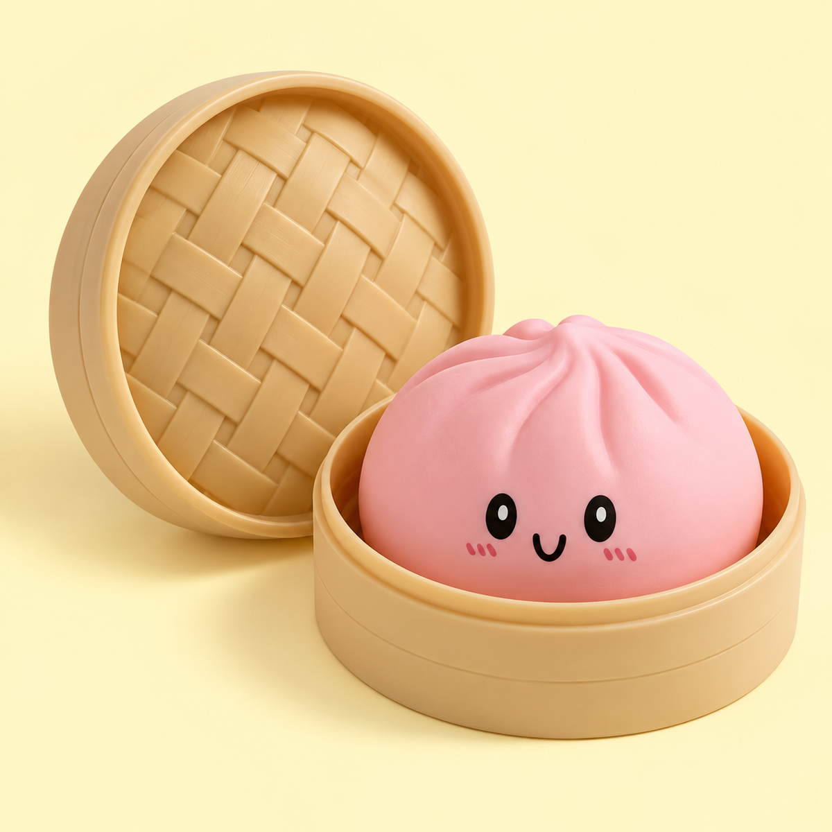 Pink Pastel Dumpling Squishy, additional product view 4