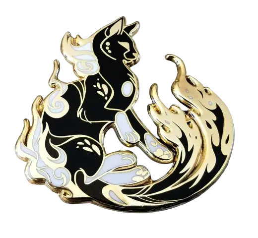 Bakeneko Cat Enamel Pin