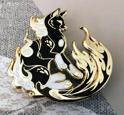 Bakeneko Cat Enamel Pin