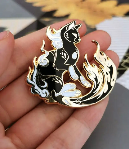 Bakeneko Cat Enamel Pin