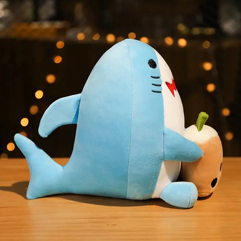 Peluche Kawaii Shark Bubble Tea