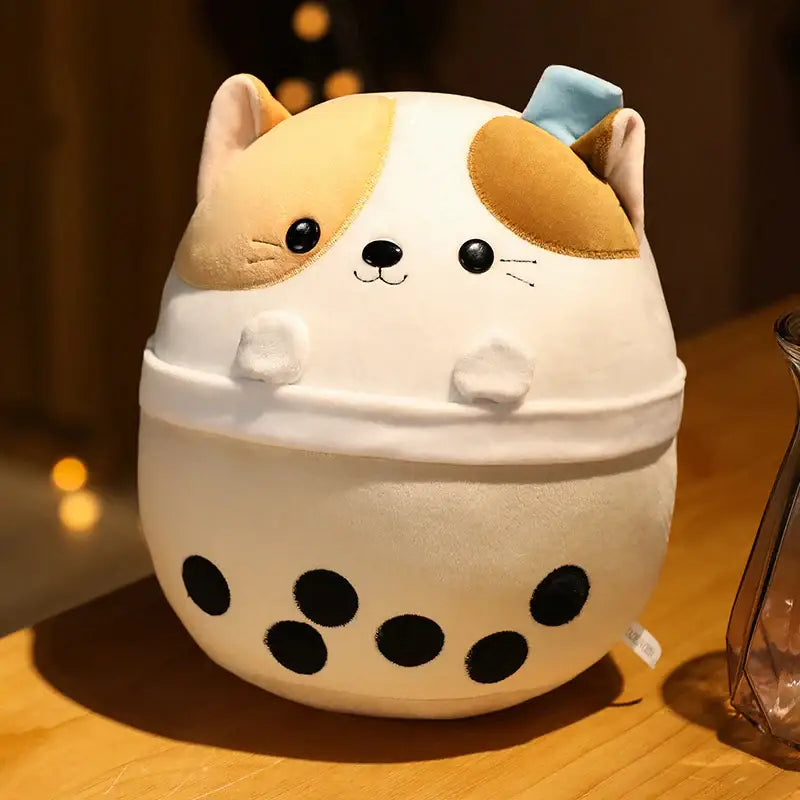 Kawaii Kitty Bubble Tea Plushie
