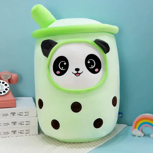 Adorabile peluche di panda verde Bubble Tea