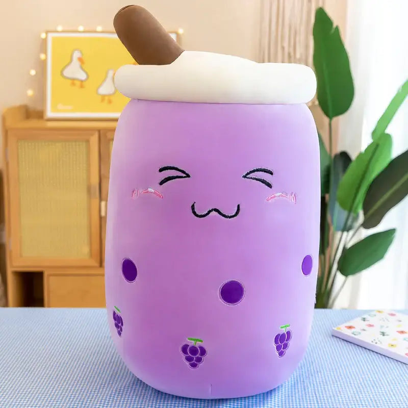 Peluche Bubble Tea viola arrossante