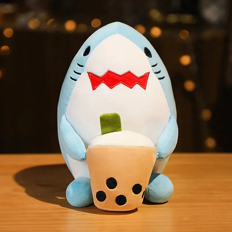 Peluche Kawaii Requin Bubble Tea