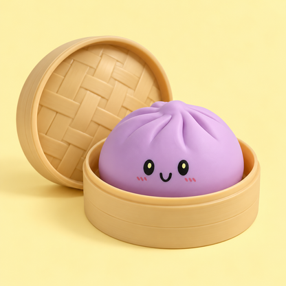 Purple Pastel Dumpling Squishy, additional product view 3