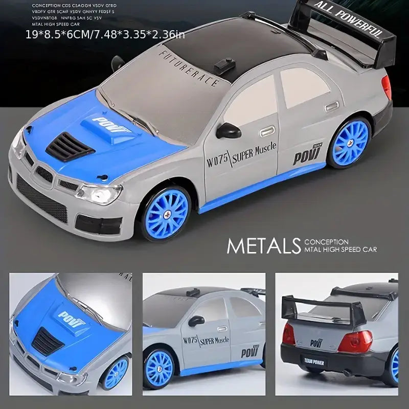 Grey Lancer Evo RC Drift Car