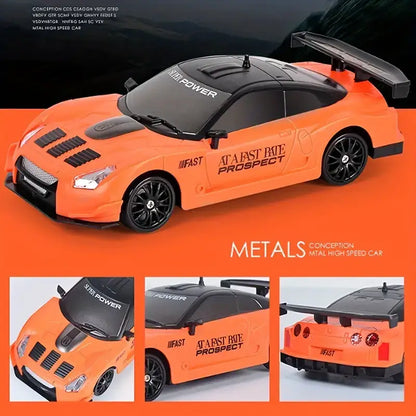 Orange GT-R RC Drift Car