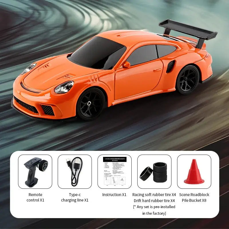 Japan Rc Car Orange 911 Mini RC Drift Car – 🈹 JAPAN BOX