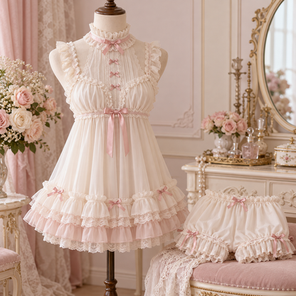 Rose Petal Lolita underdress and bloomers set