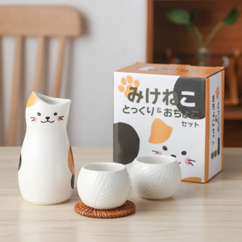 Neko Cat Sake Set