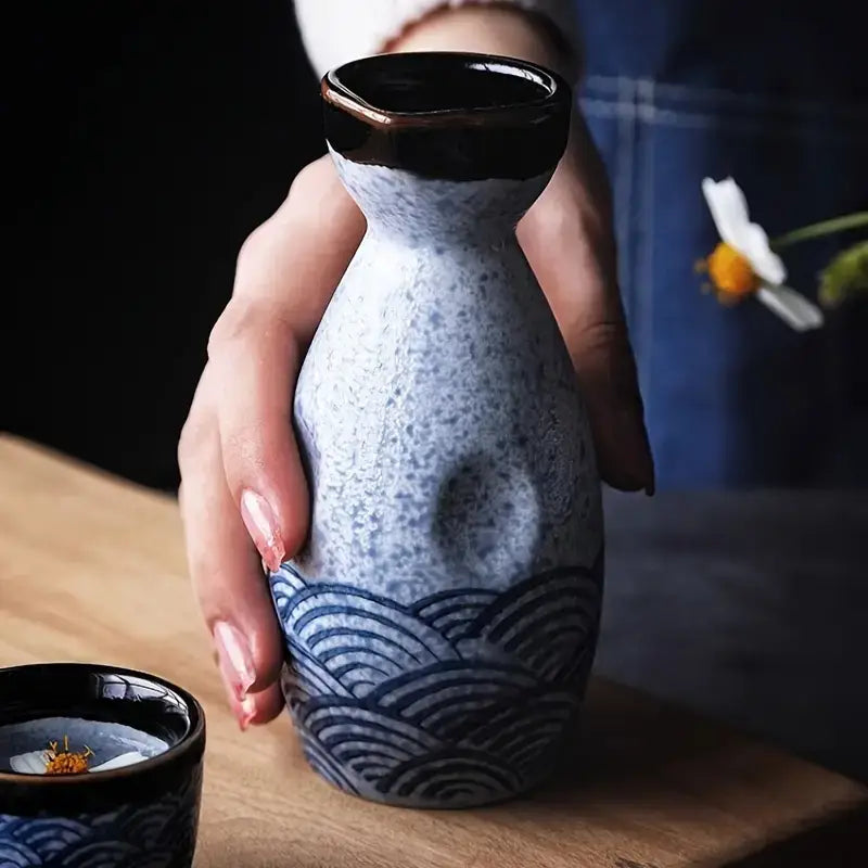 Japanese Waves Sake Set