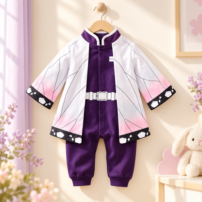 Shinobu baby onesie on hanger