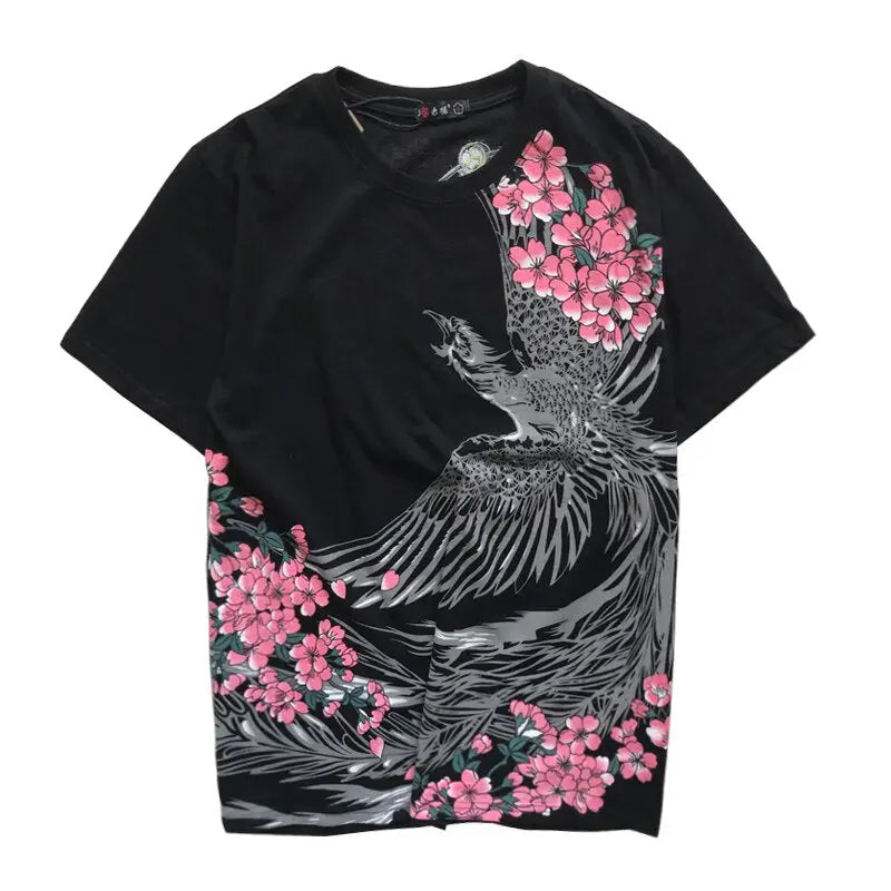 Raijin Storm God Embroidery T-Shirt